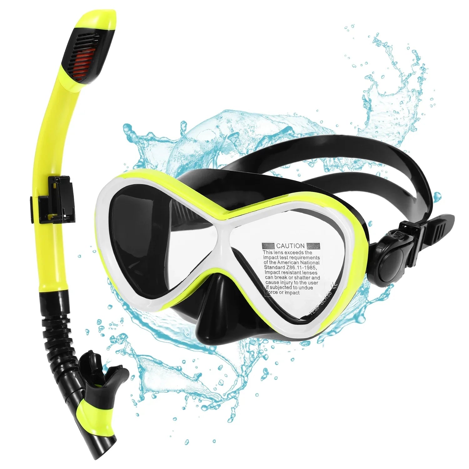 Snorkel Vision Set Kids Tube Swimming Underwater for Professional for ammoon with Snorkel Goggles Clear