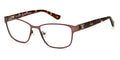 Brown Rectangular Matte Full Eyeglasses 210 Juicy Couture Rim
