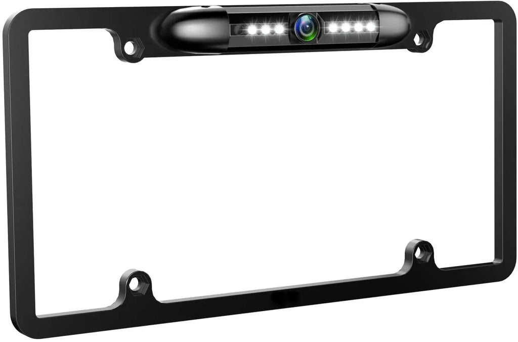 Night Waterproof Camera View 8 LED Universal Absolute CAM2100S Car Reversing Angle Camera, Rear Plate License Backup HD Chrome Viewing Vision 170¡ã License Sensitive Bright Plate High Camera