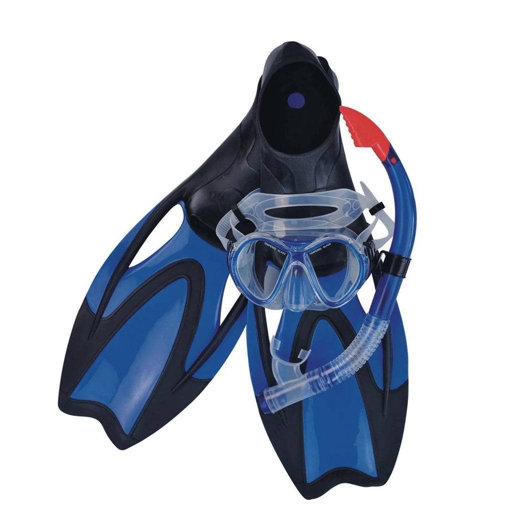 Medium Blue Set or Central Scuba Snorkeling Pool Pro Pool Zray - Swimming - 3pc Adult Teen/Young