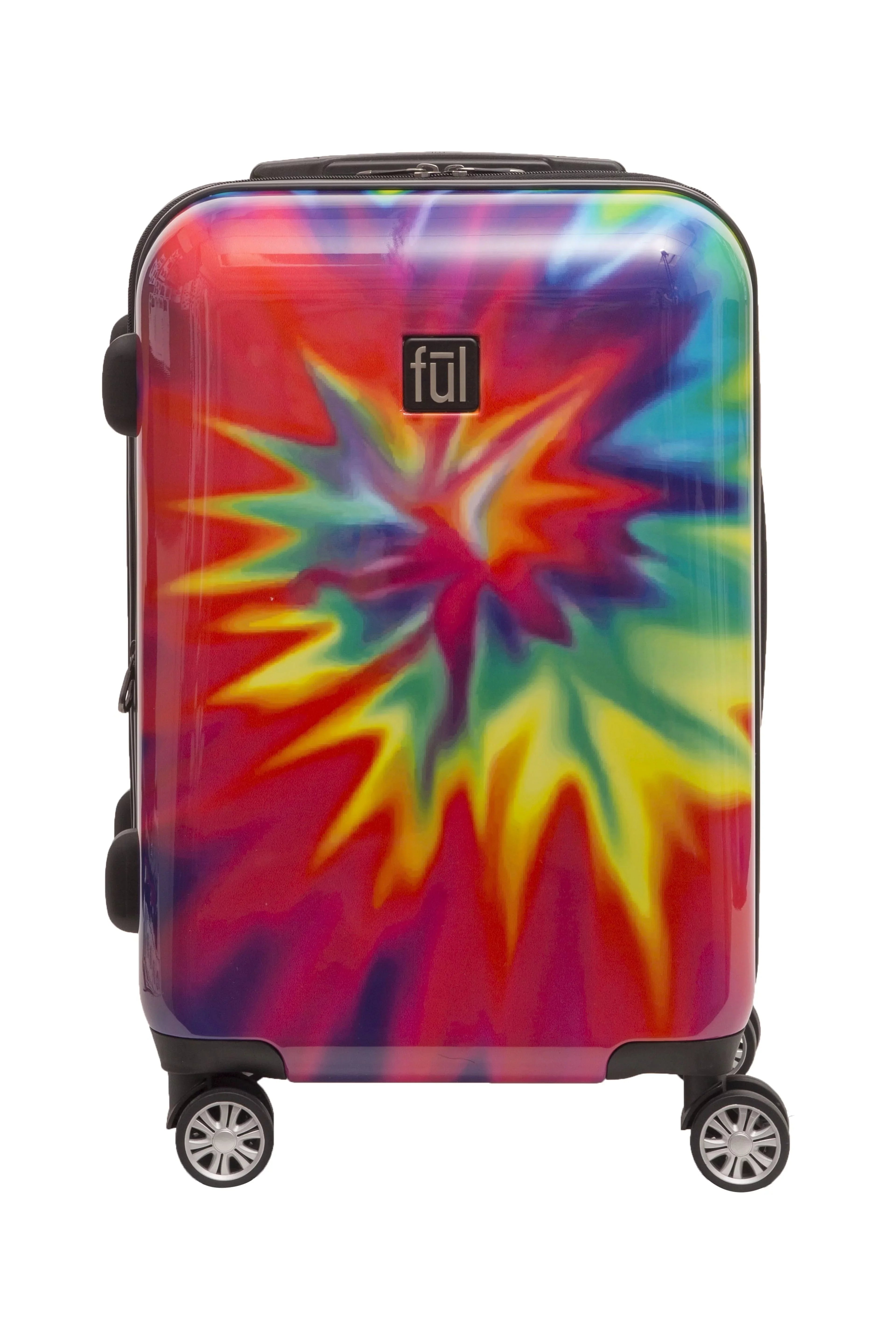 Dye Tie-Dye Inch Rolling Swirl Tie Rainbow Carry Suitcase Luggage, 22 Hardshell with On Wheels,