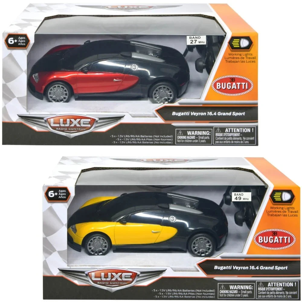 R/C Controlled-Luxe COLOR , Remote Cars pc ASSORTED Bugatti-1