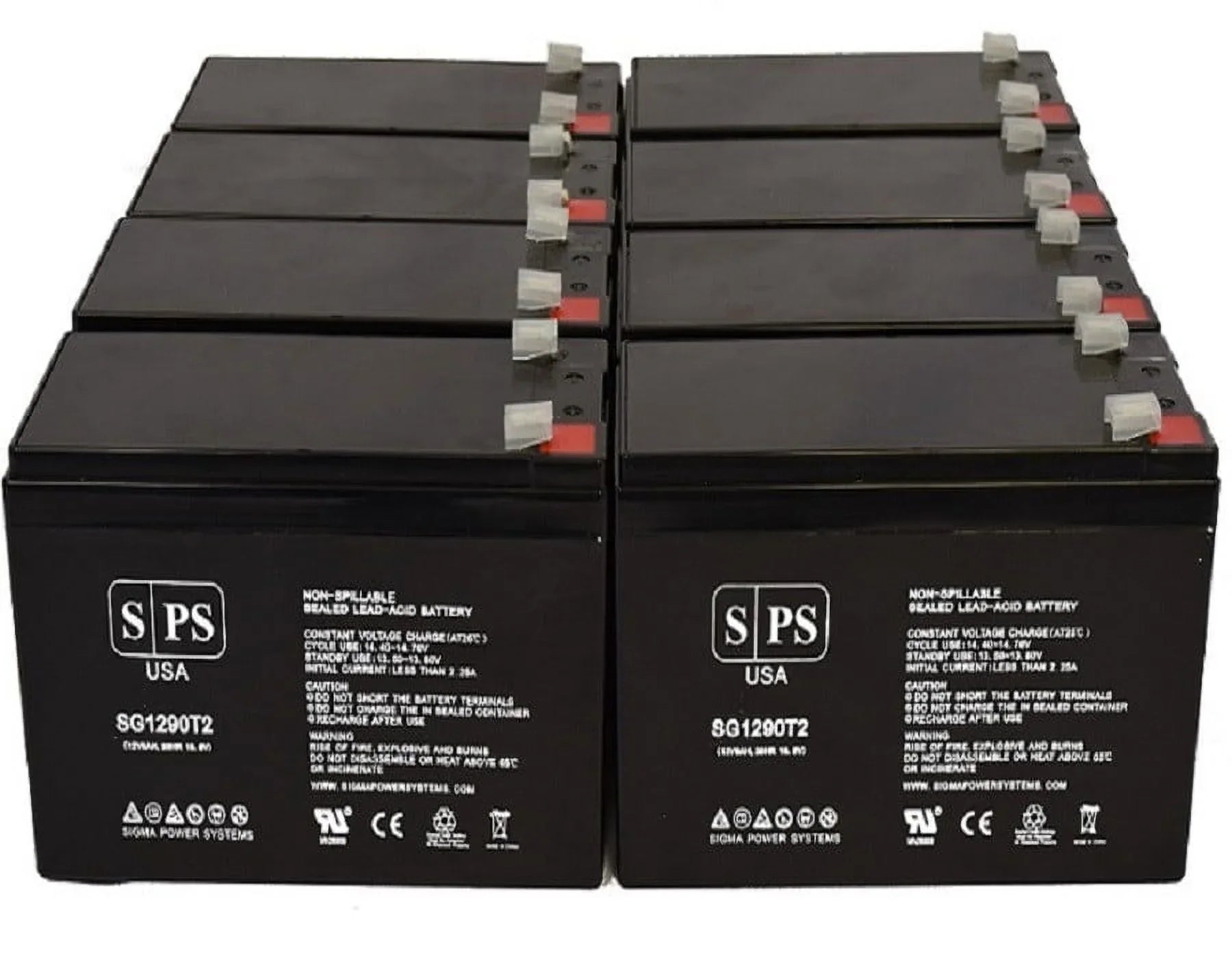 Vu SPS (8 (SG1290T2) 12V Brand Marcum T2) for Vexilar Pack) Aqua 9Ah (Terminal Replacement Battery