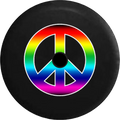 Backup Peace Camera for 2019 Gay Inch 32 Sign Jeep Colorful Spare 2018 Cover Tire Rainbow JL RV Wrangler