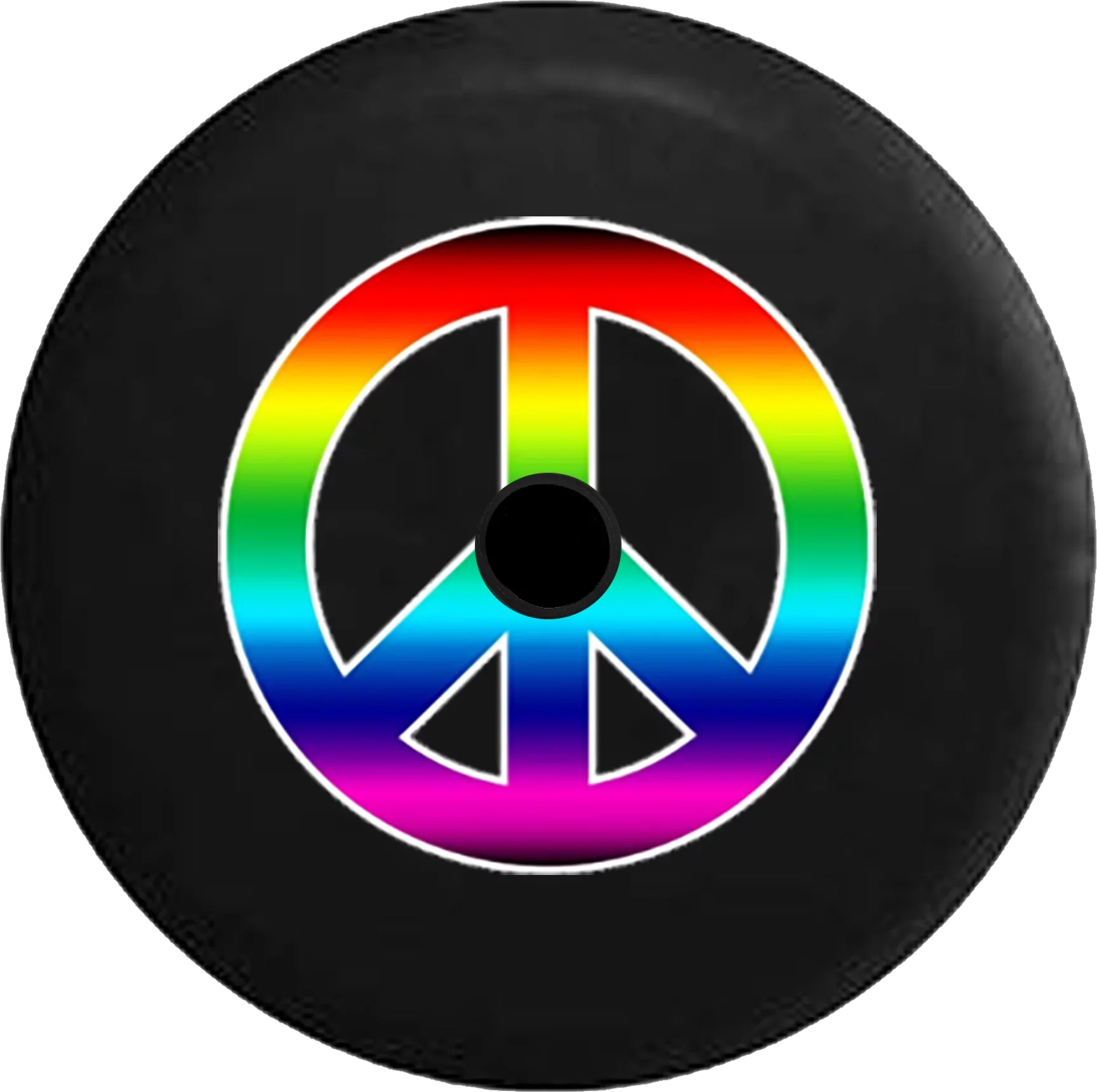 Backup Peace Camera for 2019 Gay Inch 32 Sign Jeep Colorful Spare 2018 Cover Tire Rainbow JL RV Wrangler