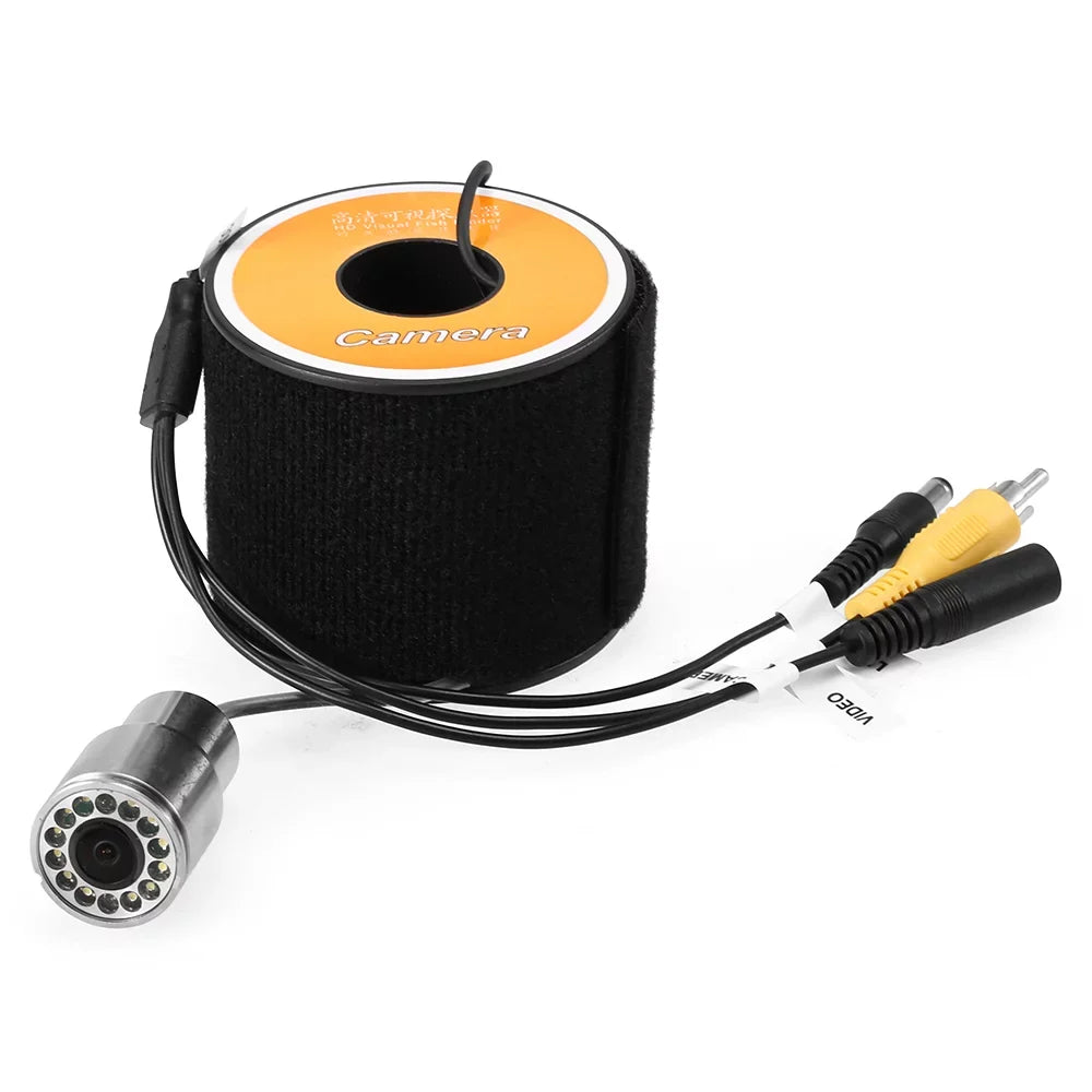 Ice LEDs Camera Underwater 50m 12 Cable Vision Accessories Fishing with Waterproof Fishing Lixada 15m Boat 30m Night Fish Shape for 1200TVL