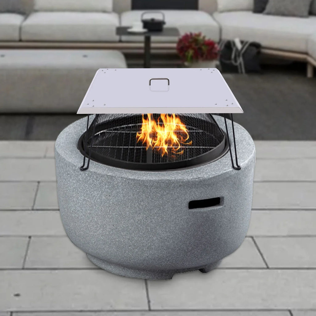 Heater Deflector-Turn into Fire Heat Pit Pit a Fire Patio Cover 30"x30" Burner
