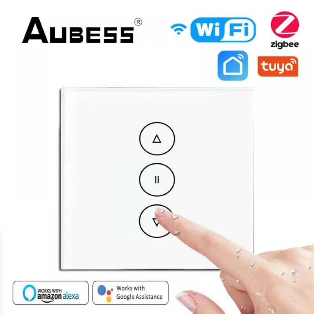 Google Switch App Motor Blinds Alexa AUBESS Control Curtain Roller Life Smart Tuya WiFi/Zigbee Remote controller with Assistant