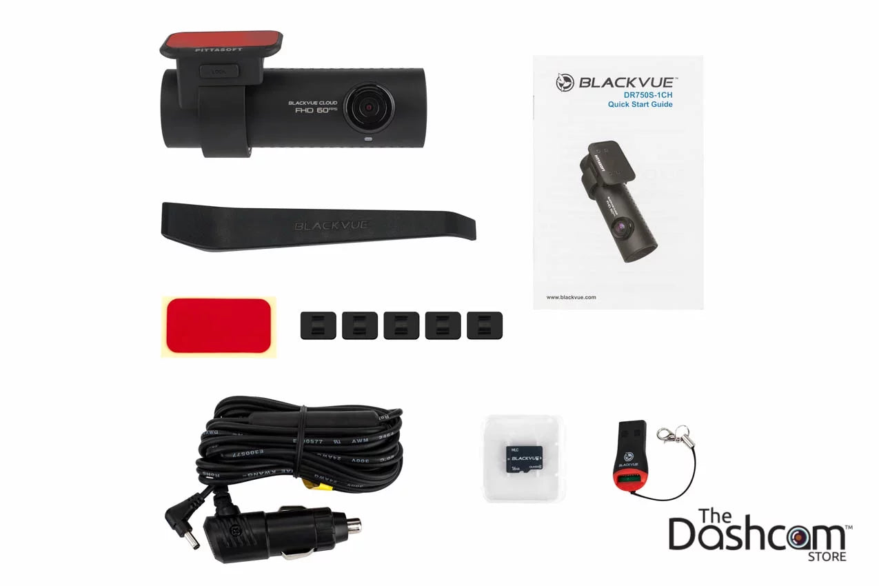 BlackVue DR750S-1CH Single-Lens GPS GB Card WiFi 1080p/60fps Memory Dashcam 16 w/