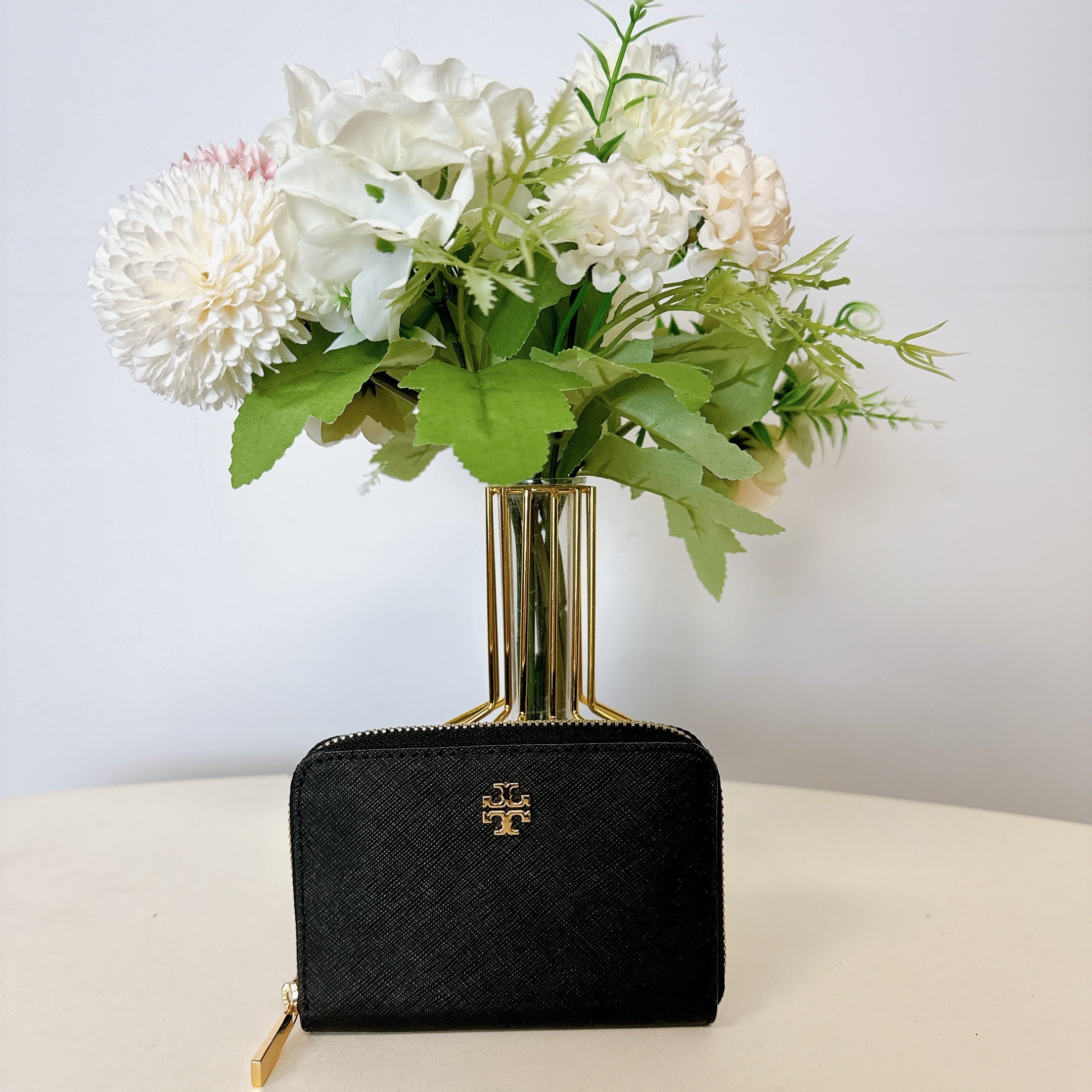 Burch Emerson Coin Zip IN Case Black Tory 52903 Wallet