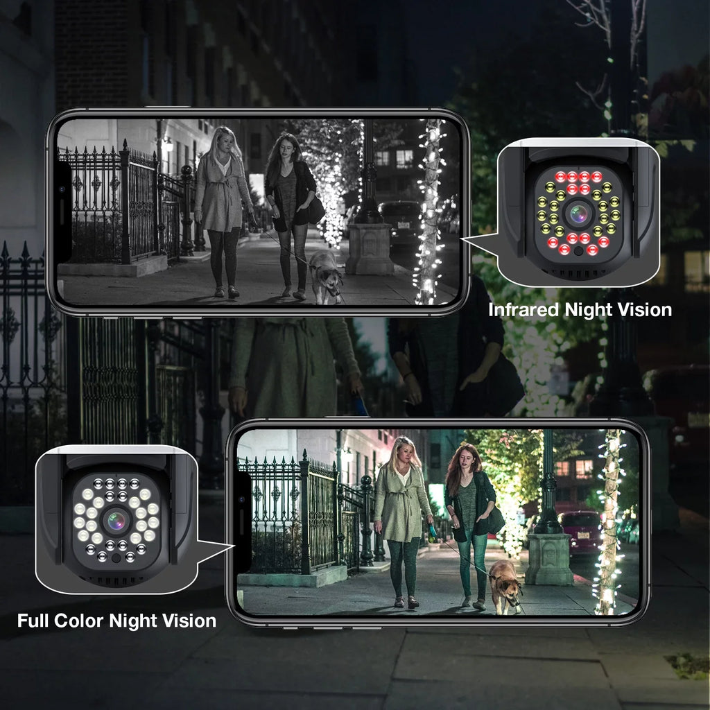 Detection, PTZ Camera, Security Cameras (2.4Ghz Siren, Night WiFi Color Motion Home Camera Plug Vision View, Audio Full Outdoor TOPVISION in) Camera Door 2 2K with 360Â° Way WiFi,