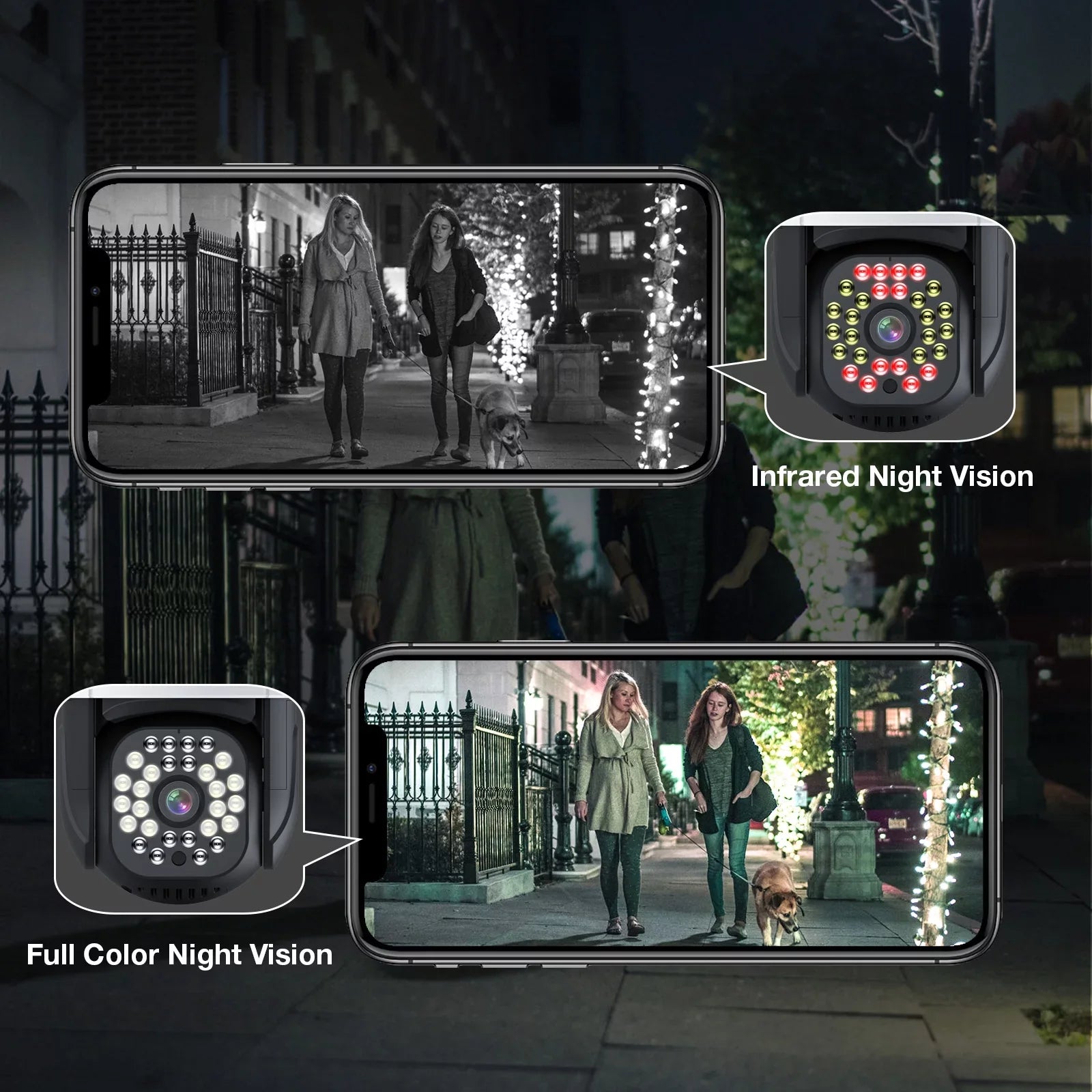 Detection, PTZ Camera, Security Cameras (2.4Ghz Siren, Night WiFi Color Motion Home Camera Plug Vision View, Audio Full Outdoor TOPVISION in) Camera Door 2 2K with 360Â° Way WiFi,