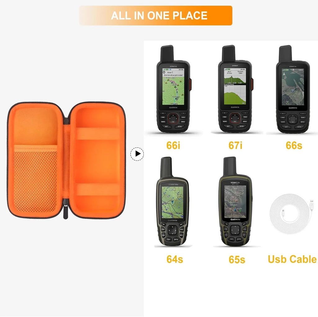 66i 66s Hard ged for GPS / / Satellite 64sx Travel 67i / GPSMAP Handheld Navigator Case and Garmin 65s /