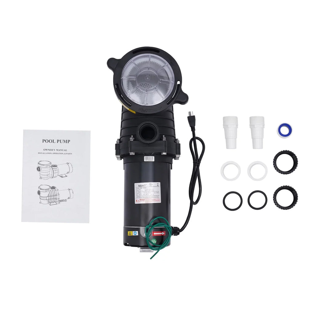 Denest Swimming Above Hbp1500¢¢ Inground/ 2.0hp Pump Ground Strainer 1500w with and Basket Pool Connectors