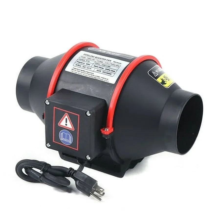 Fan 310CFM Ventilation 4 Vent Blower Exhaust Vent inch Inline Fan Duct