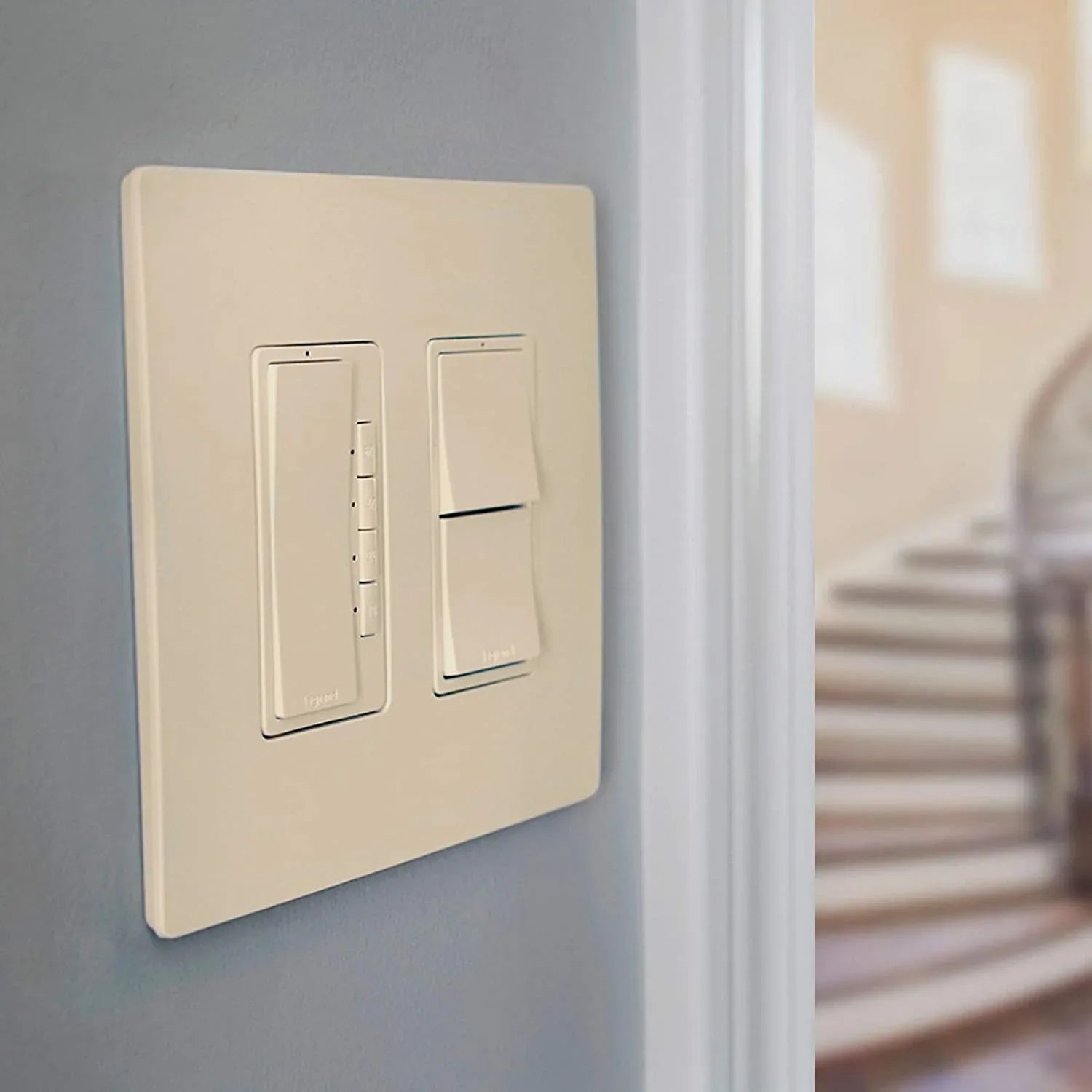 Quantity 6 - Radiant Pass 15A, Light Switch, RCD11LACC6 Seymour Legrand & 2 Single-Pole Almond