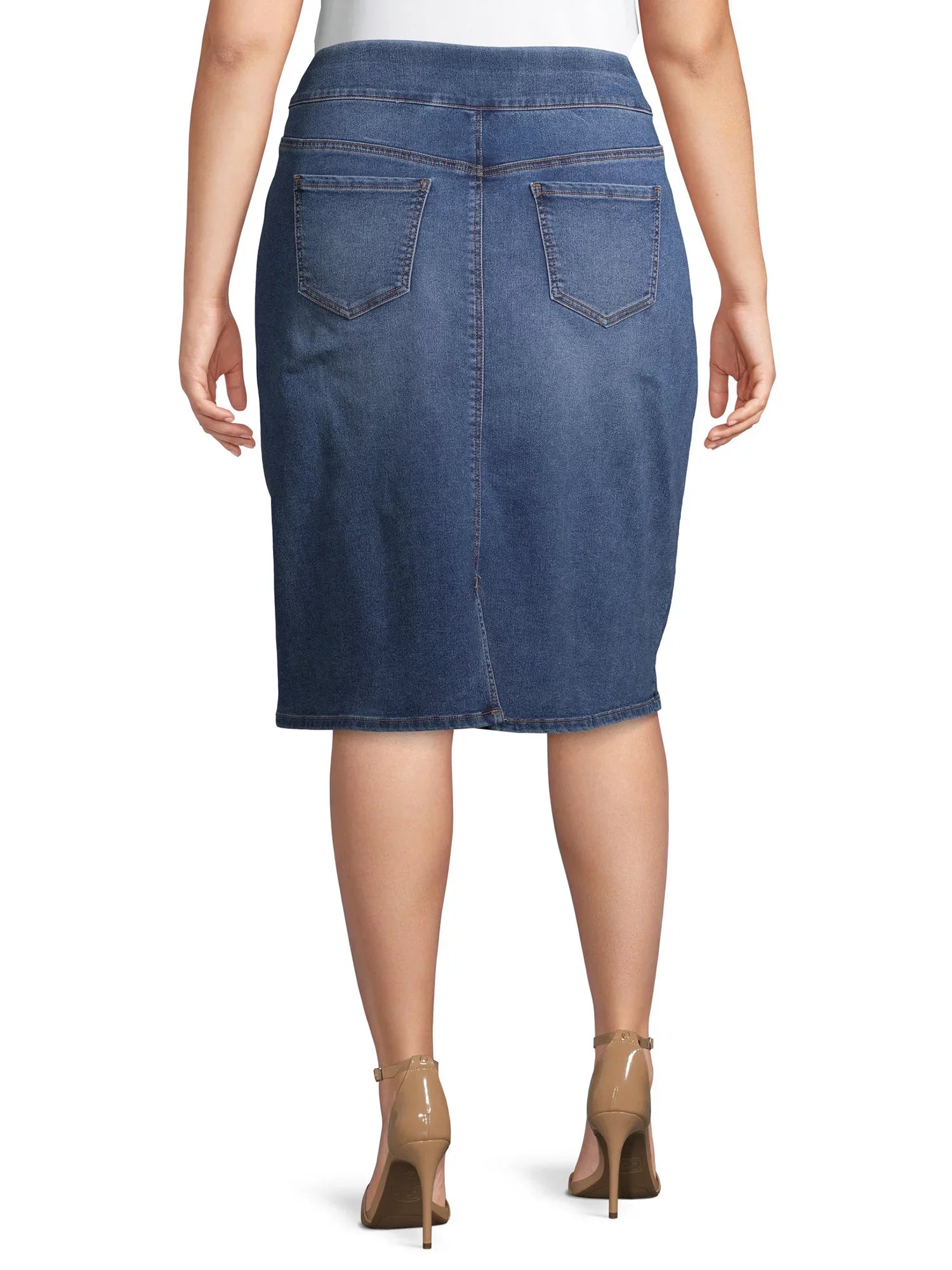 Ford Plus Pull-On Denim Women's Alivia Size Skirt