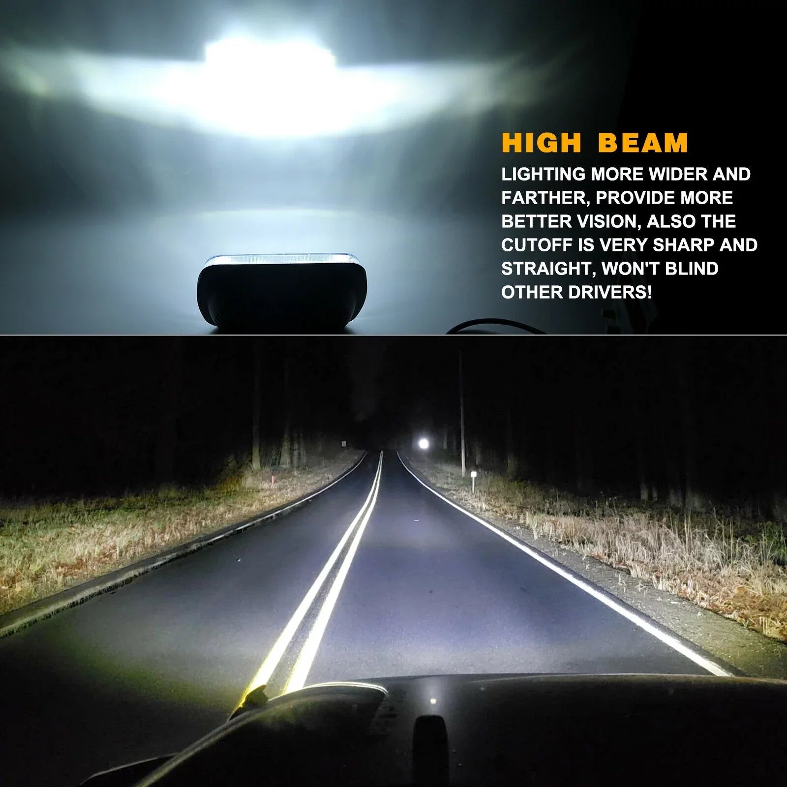 Cherokee LED Lo Pair Headlight Beam 400W DRL 5x7" 7x6" XJ Jeep Chevrolet For Hi