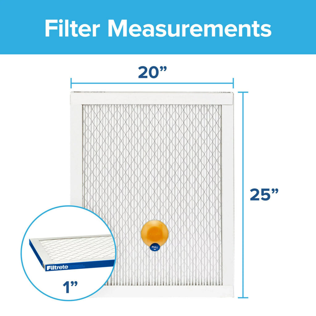 1 Allergen Filter, 1 & HVAC inch MPR, Home x and Premium Air Pollutants Furnace x Filter Filtrete 25 2200 20 Smart