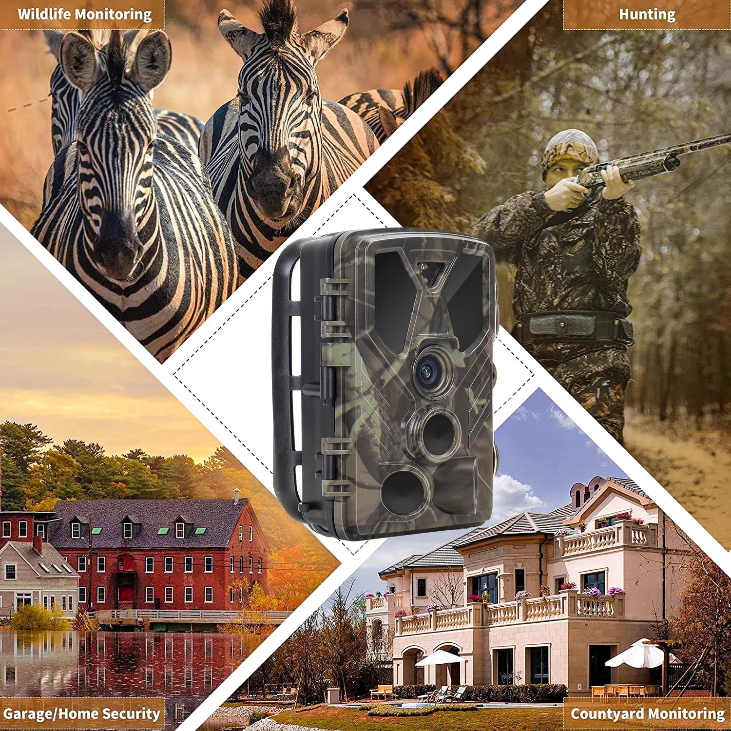 Hunting with LED Monitors Wildlife Vision with SuntekCam Card Waterproof HC-812A Monitor 4K Trail 36MP TF Camera Wildgame 32GB Camera Night Hunting IR Trail Trail
