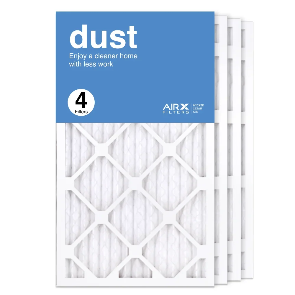 Furnace HVAC in Air Made Filter, AIRx AC 8 Pleated the MERV 14x25x1 Air Filters Dust 4-Pack, Filter USA