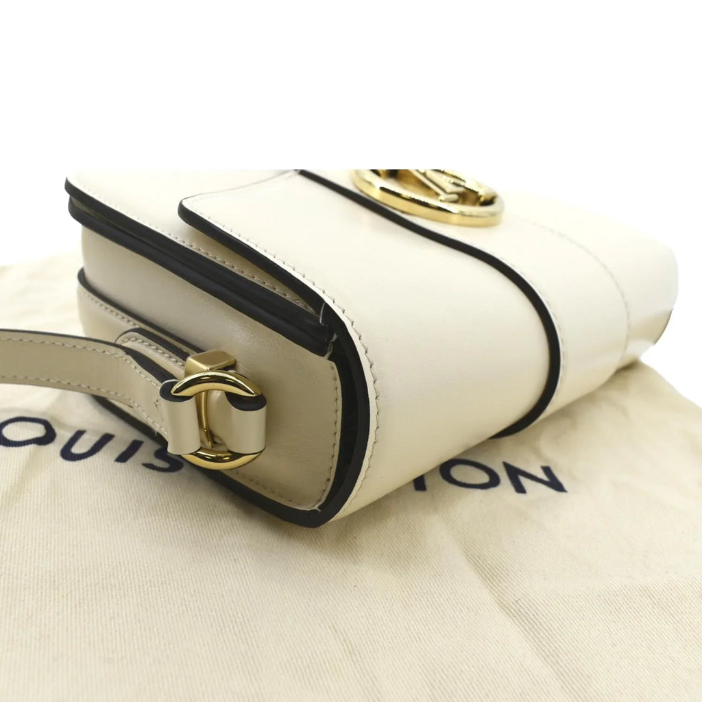 Pre-owned Bag VUITTON 9 Shoulder LOUIS Creme Leather Pont Calfskin