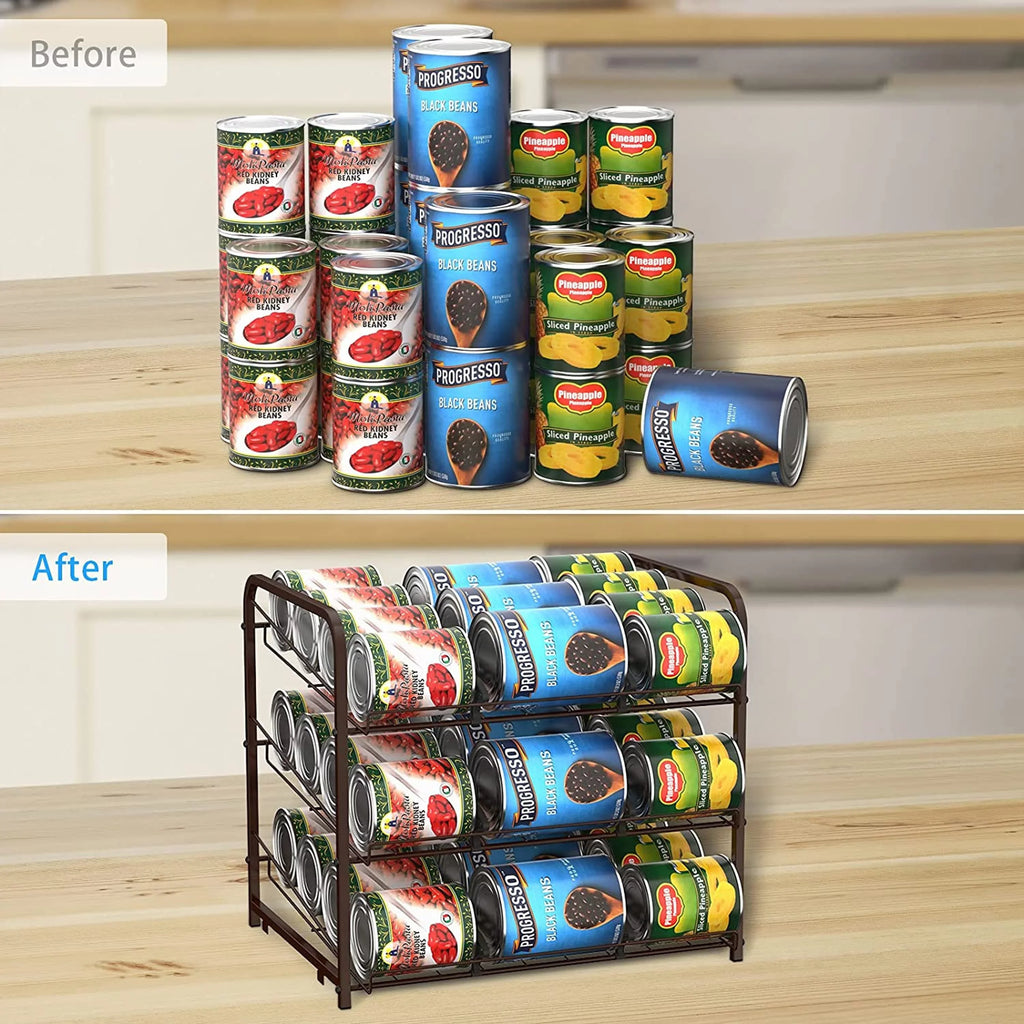 Living Can Kitchen For Organizer, Large Suitable Pull Cans Capacity, 72 Countertops Two-piece Stackable and Rack Room