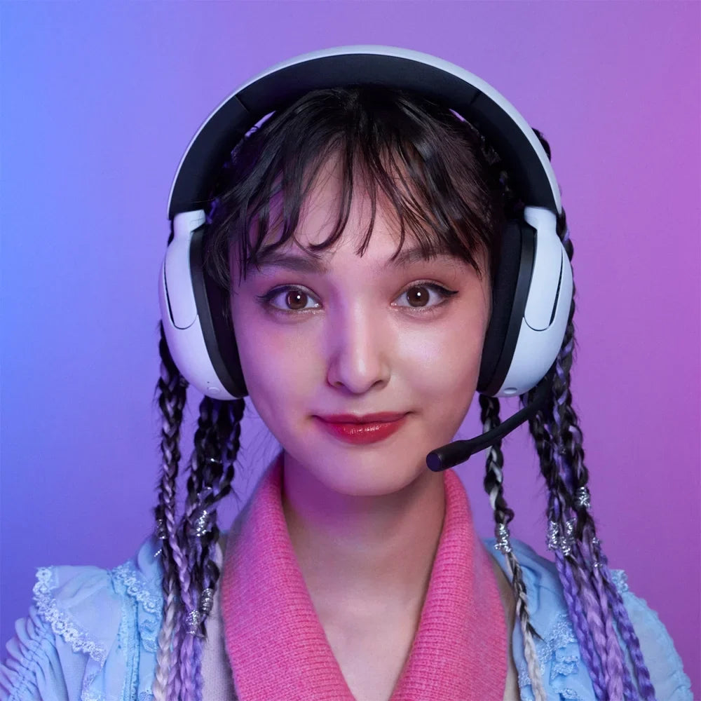 USB-A Bundle Sony Noise 2 WHG500/W INZONE Gear Wireless Enhanced H5 Pack Headset, Gaming to Protection 6 CPS Stand, Cable Deco & Foot USB-C Cancelling YR Pro Headphone White Audio with