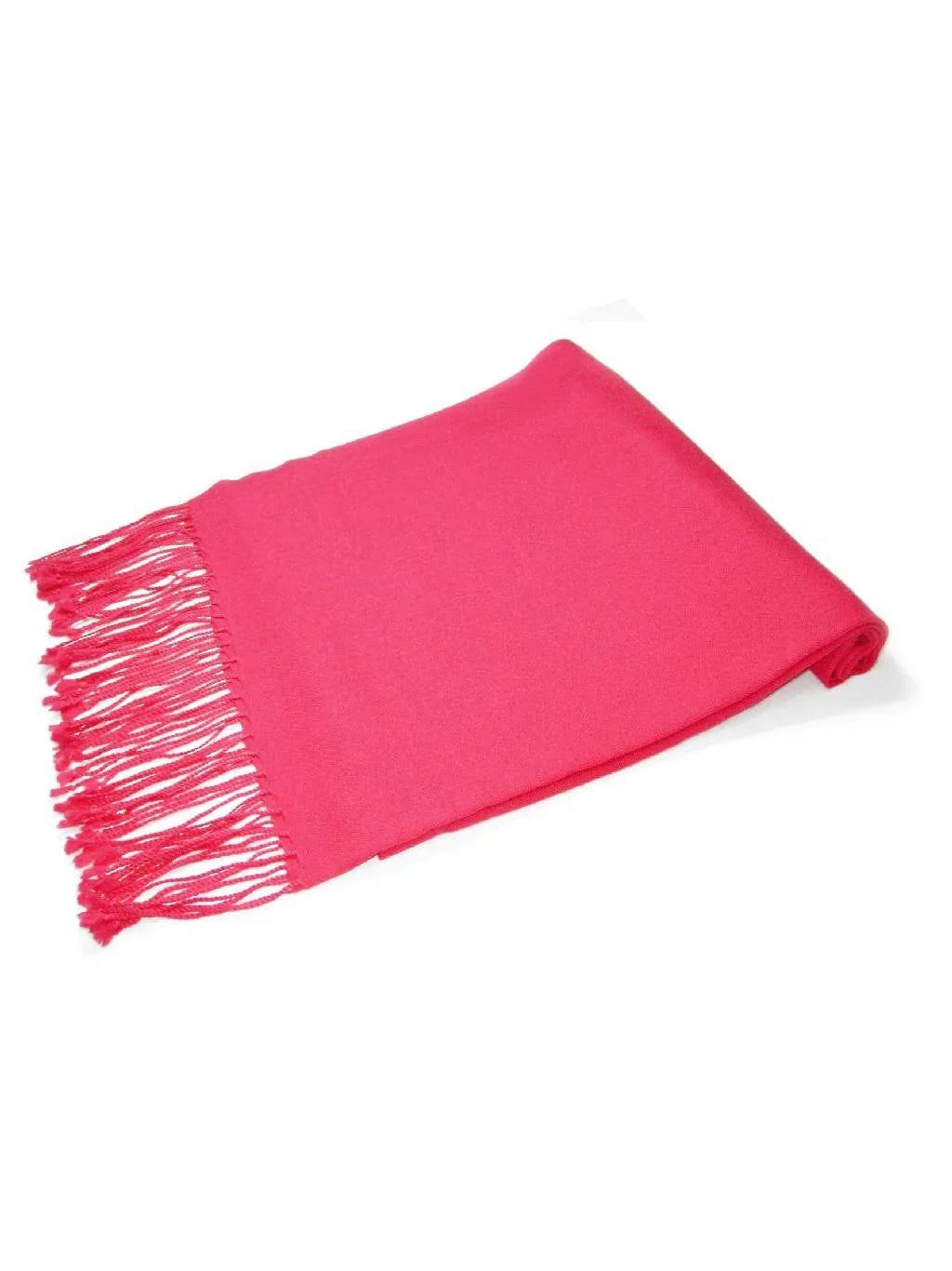 Wrap Fuchsia Biagio Color Wool Scarf Pink Hot Shawl Solid Pashmina 100% Womens