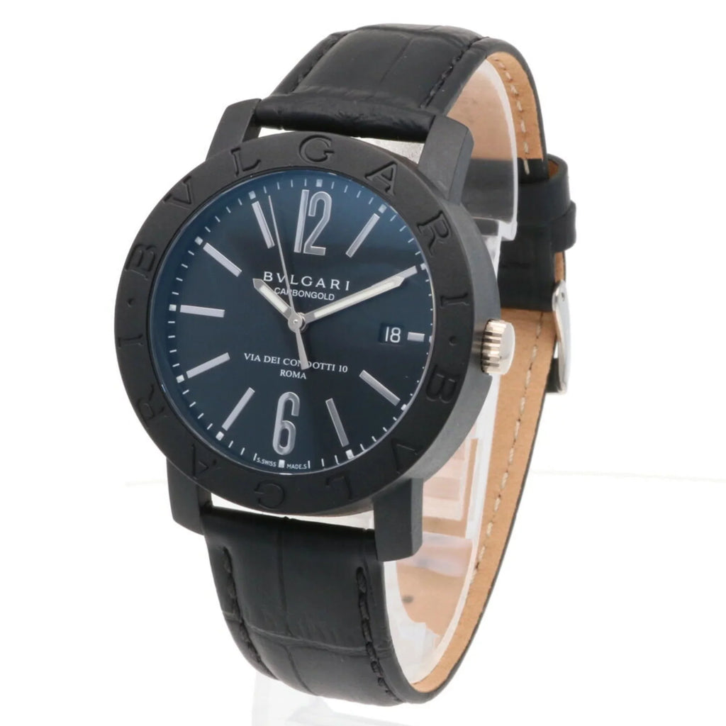 carbon men's (Good) BVLGARI BB40CL Bvlgari watch self-winding Pre-Owned