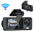 Multi-Language Andoer Clear Wide Car Dash Recorder Recorder Cam Video Safety Mirror Recording Angle Car Camcorder Camera Driving Car 3 Cameras Auto Rearview