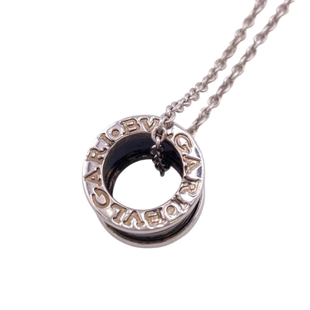 the Charity B. BVLGARI Necklace Pre-Owned Women's 925 Zero Black Z0005229 Men's (Fair) One Children Save