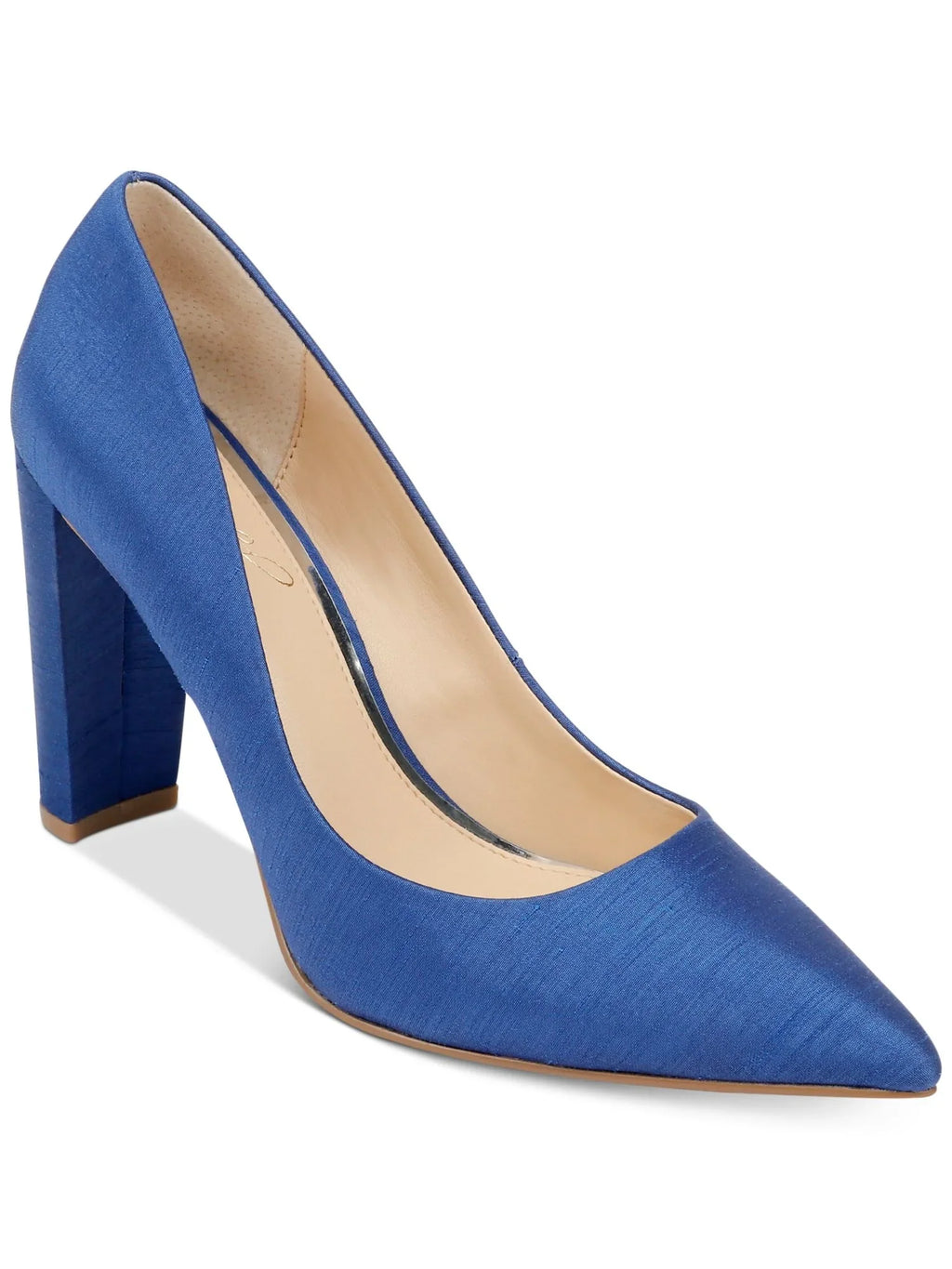 Heel Block BADGLEY Pumps MISCHKA JEWEL Toe Blue Cushioned On Rumor Pointed Shoes Dress Womens Slip 6 M