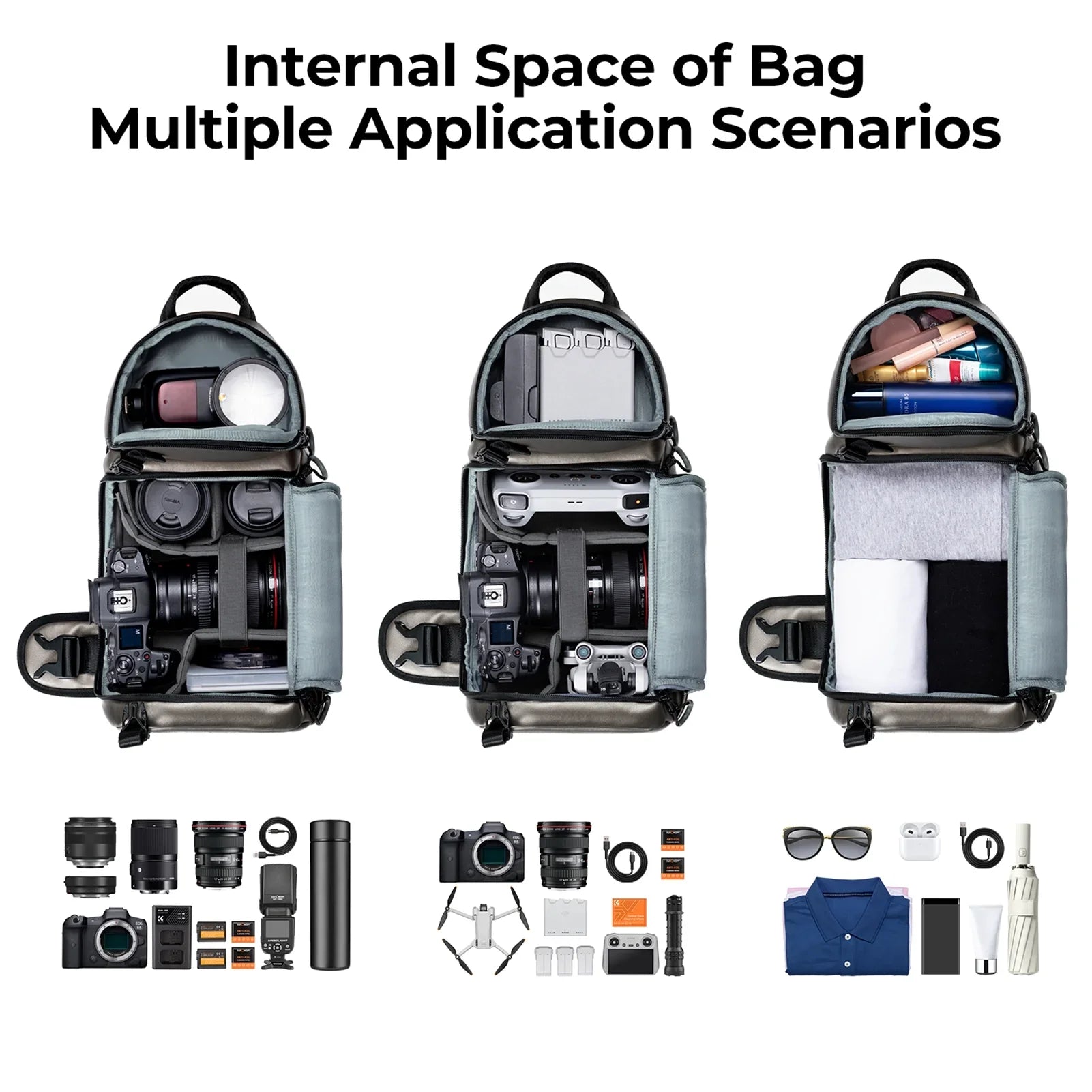 Case Bag,Dslr/slr/mirrorless Waterproof Dslr/slr/mirrorless Removable And Single CONCEPT With Waterproof K F F Dividers Camera Case Shoulder With Waterproof Camera Features K&F Camera Camera