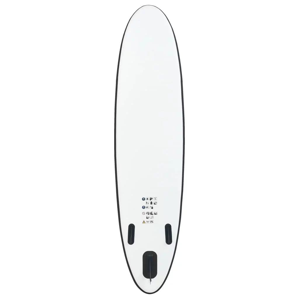 Inflatable and Stand Black up Set Board White Paddle Buyweek