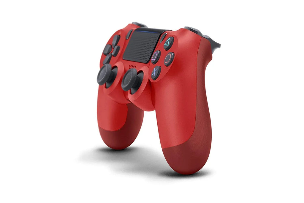 Sony AXTION Earbuds Dual + Controller Gaming New) Console Wired Shock For BOLT Bundle Red Like PS4 (Refurbished: Pre-Owned