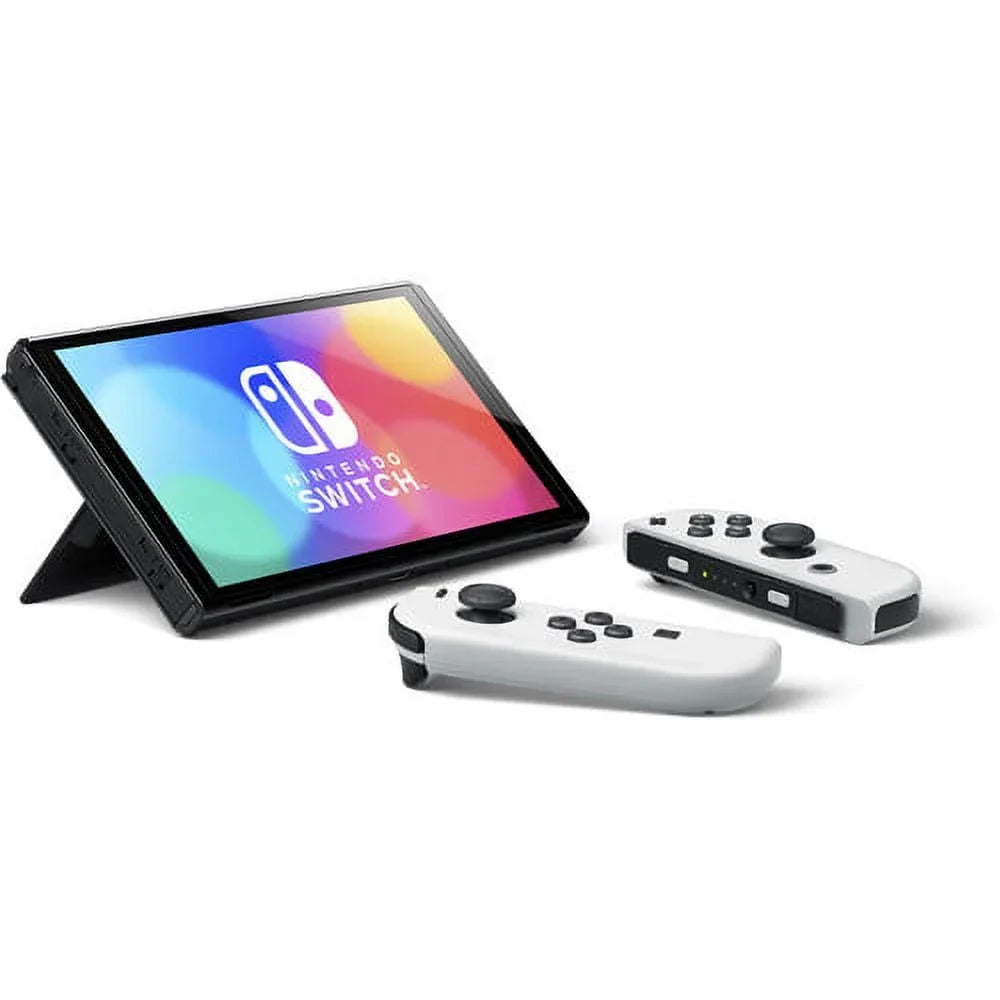Switch OLED Mario Deluxe Game with White 8 Kart