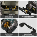 Eryue Brake Speed Usb Reel Reel 9+1bb 9+1bb Reel Fiber Carbon EXBERT 1 Reel,With Carbon Display Reel With Baitcasting 6.4 Speed Fiber Display Display Brake Reel Baitcaster 6.4 Ratio Speed With Reel 1