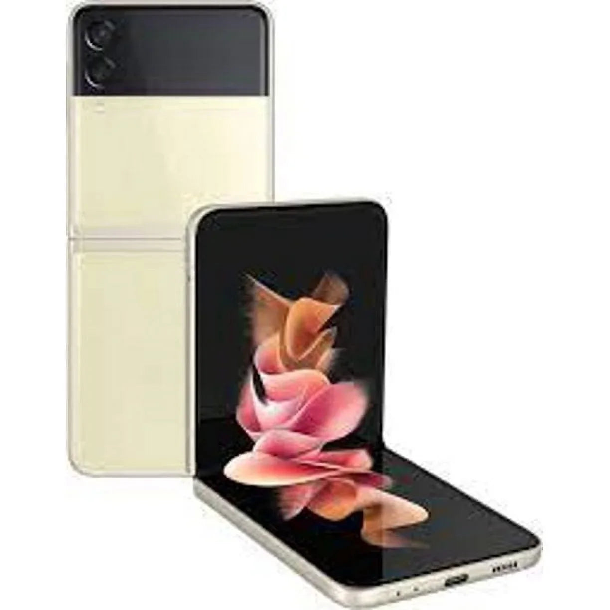 5G Cream Unlocked Good) Samsung 128GB 3 (Refurbished: Smartphone Galaxy Z Pre-Owned F711U Flip