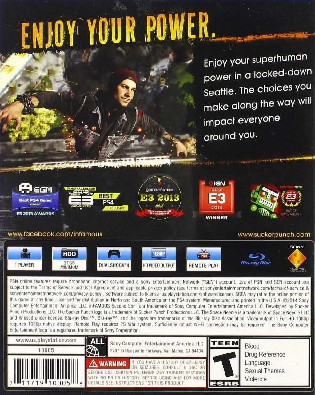 [PlayStation Second 4] Son inFamous: