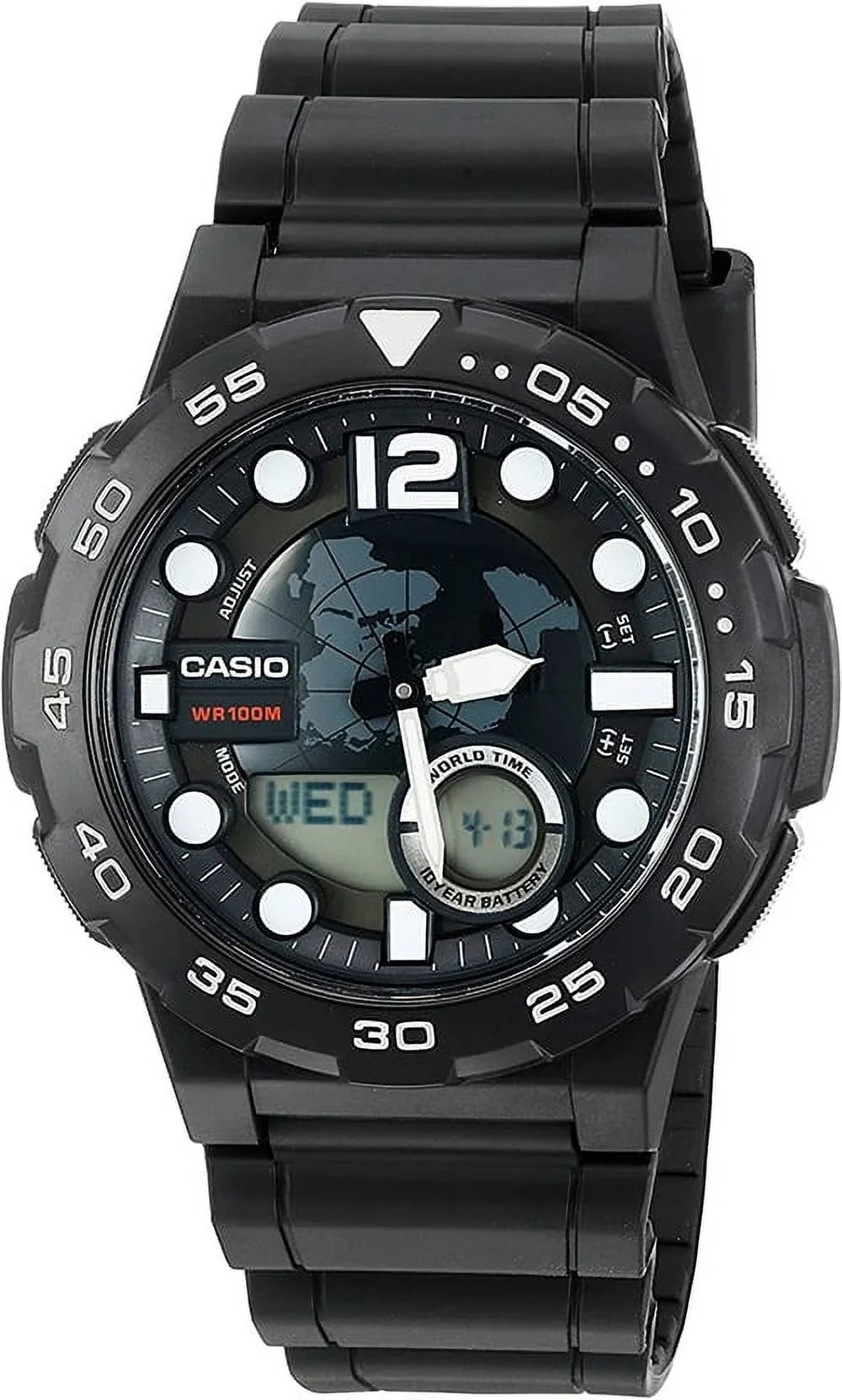 Black, Style Watch, Dive Ana-Digi Men's AEQ100W-1AVCF