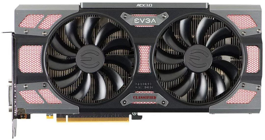 CLASSIFIED GeForce Double Fan Graphics Support RGB DX12 GAMING Video 08G-P4-6386-KR LED (PXOC) ACX GDDR5X BIOS 1080 EVGA 10 3.0 14 GTX Phases 8GB Card CM Power OSD