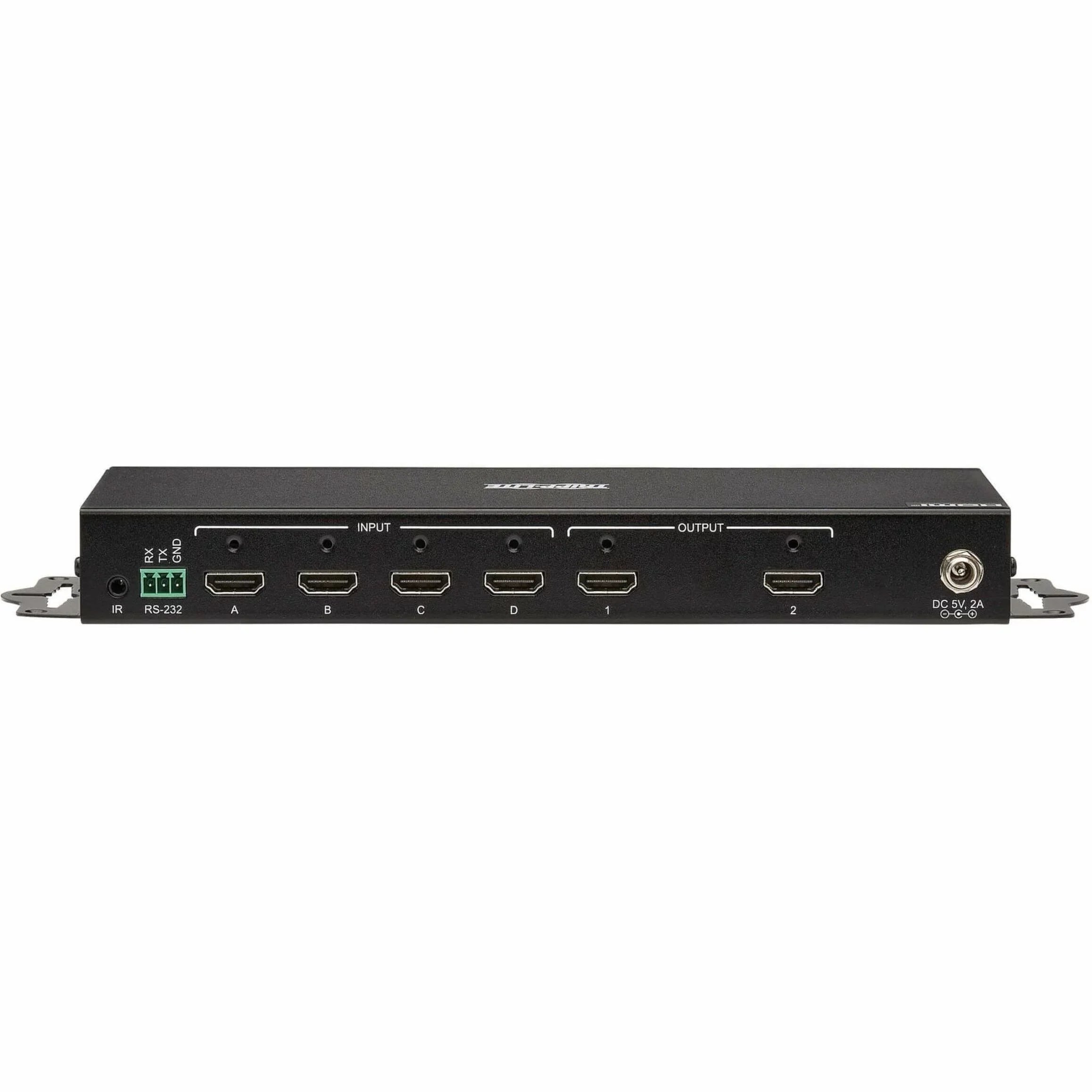 60 4x2 - 4K x HDR, with Signage, HDMI TAA 1080p2 4:4:4, Multi-Resolution Lite 4K Blu-ray Support, and Hz, Computer, Remote - Display, - x Control 2160 Digital Matrix 2 - Switch/Splitter Tripp ... 3840