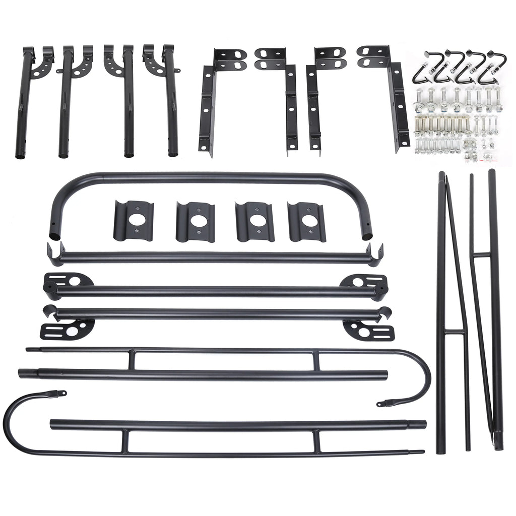 Kojem Rack Long Ladder Adjustable Bed 1000 Inch Lumber Contractors Universal 60 Bar Pickup Rack Over-Cab Kayak Cab Truck LBS Side
