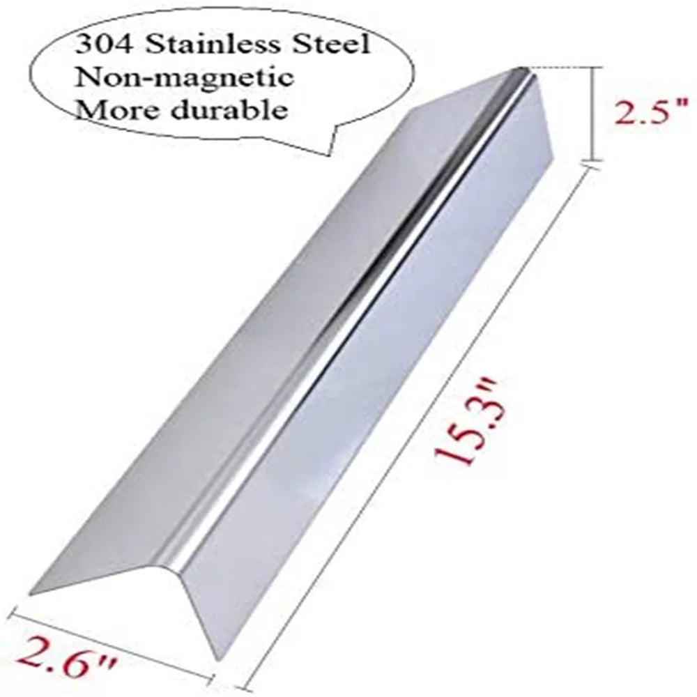 Flavorizer Stainless Bar Replacement for 7636,Spirit Series, GasSaf 15.3 E-310 304 300 E-320 Weber Plate(5Pcs£© Heat Steel Weber Gas Grill