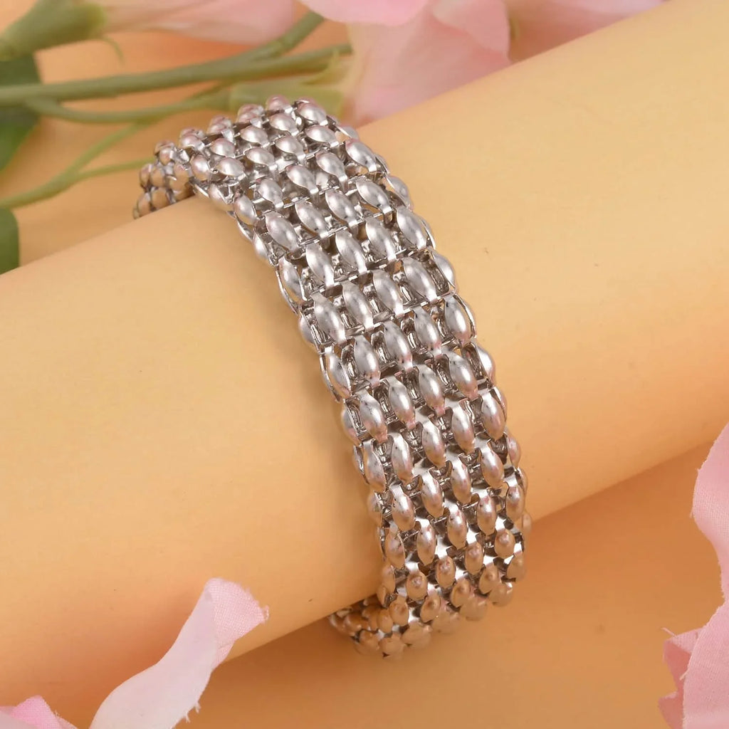 Steel Jewelry Mesh 7.5-9" Stainless Day Size Mom for LC Birthday Women Bracelet Gifts Chain Shop for Mothers