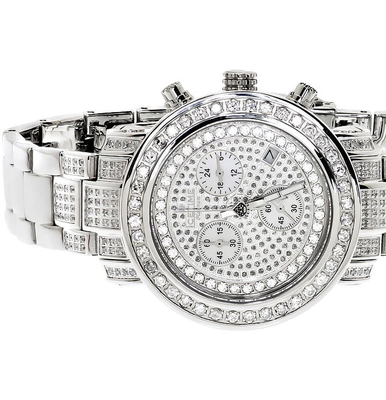 01(3 PT ct) Icetime White Platinum Diamond Ladies Watch
