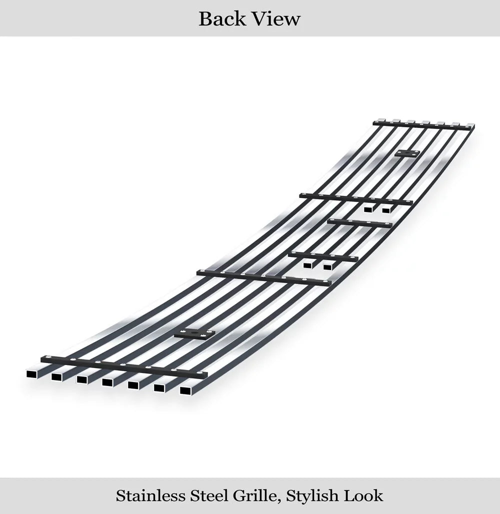 N19-S52456T APS Lower Toyota 8x6 Grille Premium 4Runner Steel Billet 2003-2005 Bumper Chrome Compatible with Stainless