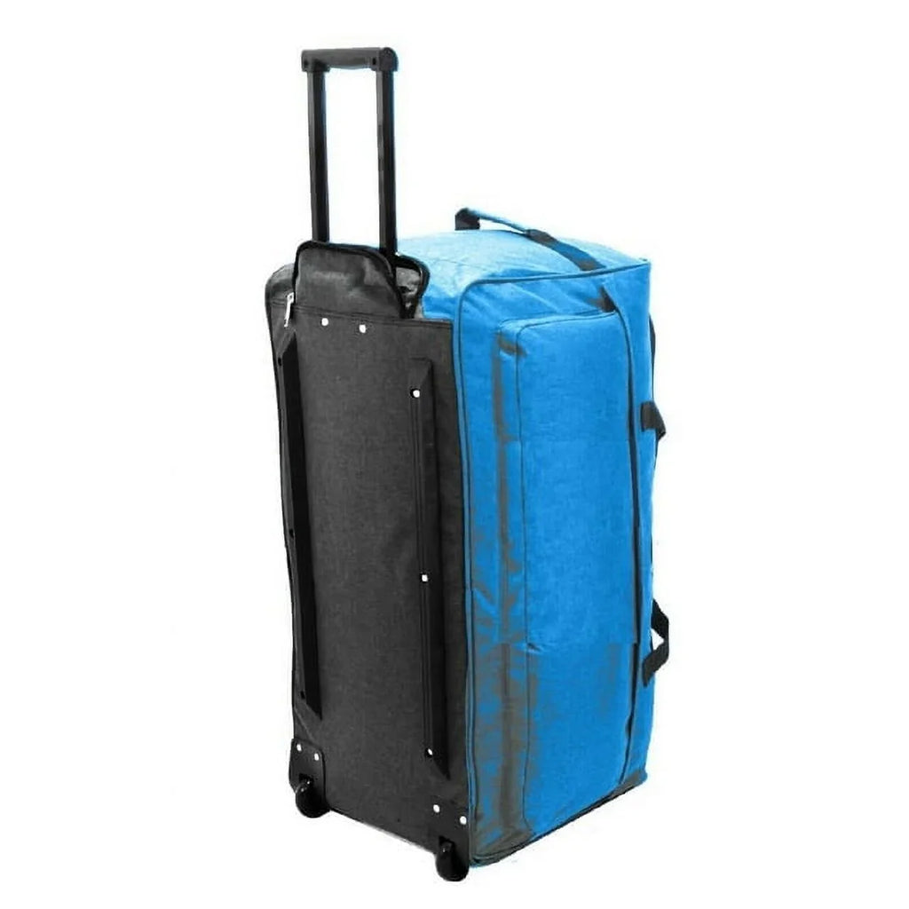 Black, Multi-Pocketed Duffel Gear Telescoping Handle Factor X Bag Travel Wheels with - 28" Rolling &