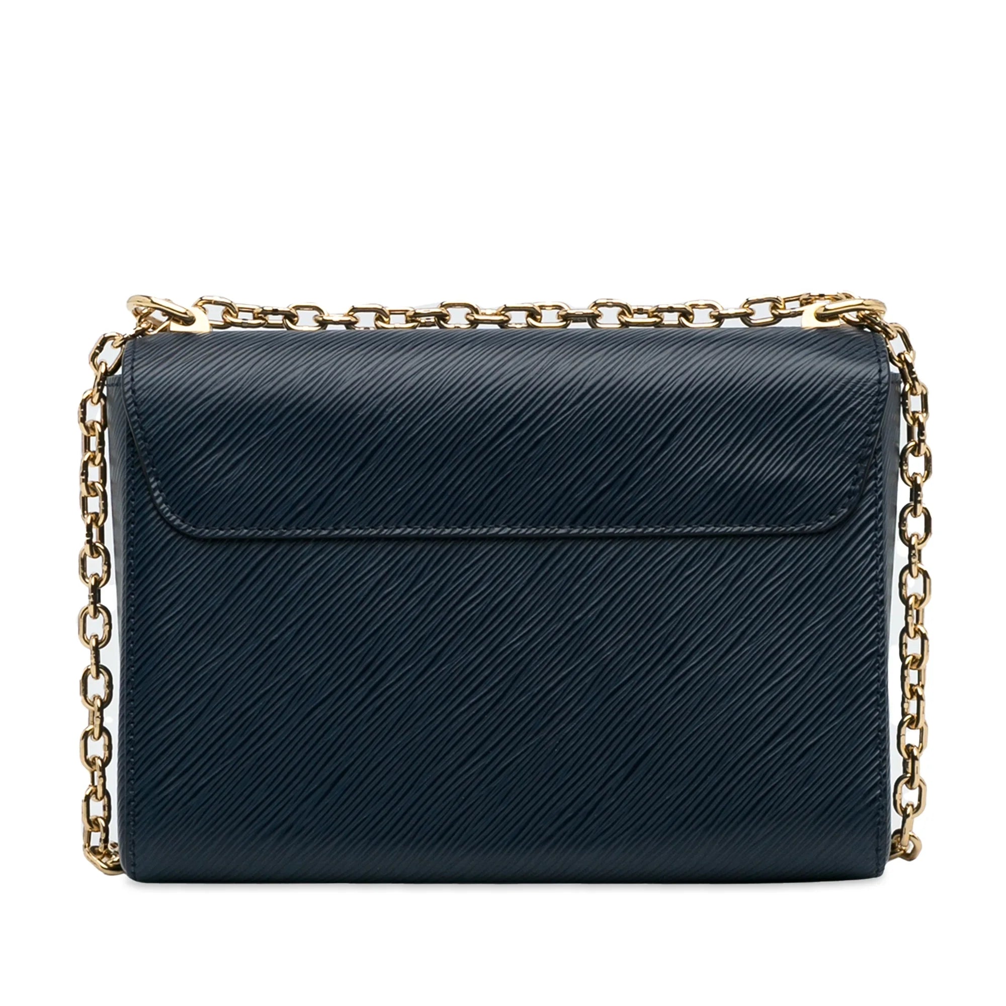 Unisex Twist Bag MM Epi Blue Crossbody Louis Leather Authenticated Vuitton Pre-Owned (Good)